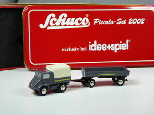 yzzr[ E͌^ԁEoCN [VOJ[ AV[RsbRACfAQ[ZbgjbOrare schuco piccolo idea game set 2002 with unimog federal railroad in ovp