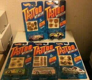 【送料無料】ホビー ・模型車・バイク レーシングカー ホットホイールタトゥーマシンマシンボックスhot wheels tattoo machines lot of 5 cars in box
