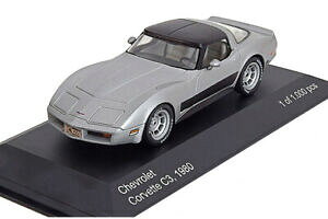 �y���������z�z�r�[ �E�͌^�ԁE�o�C�N ���[�V���O�J�[ �z���C�g�{�b�N�X�V�{���[�R���x�b�g�V���o�[whitebox wb118 143 chevrolet corvette c3 1980 silver