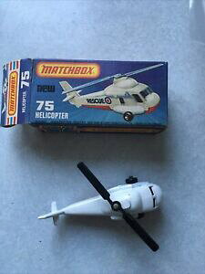 yzzr[ E͌^ԁEoCN [VOJ[ IWi{bNXCOhXj[}b`{bNXwRv^[matchbox no75 helicopter made in england 1976 lesney with original box