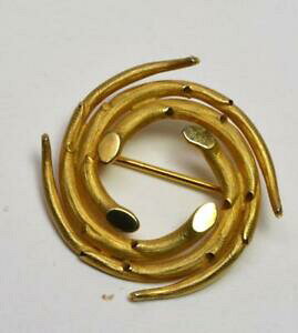 yzzr[ E͌^ԁEoCN [VOJ[ Be[WoC_[w}mXIhhtH}u[`vintage bb binder hermanos 12k gt oro redondo forma broche