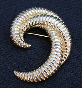 yzzr[ E͌^ԁEoCN [VOJ[ Be[Wt@[}hlgmhhvh[mu[`vintage firmado monet tono dorado pulido remolino broche