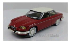 【送料無料】ホビー ・模型車・バイク レーシングカー ホワイトボックスパンハルトダークレッドライトベージュ112 whitebox panhard 24 btdark redlight beige 1964 143