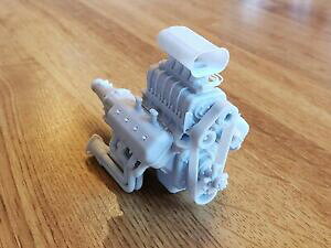yzzr[ E͌^ԁEoCN [VOJ[ u[w~fGWWvgXP[1st gen blown hemi model engine resin 3d printed 12418 scale
