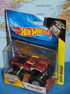 yzzr[ E͌^ԁEoCN [VOJ[ zbgzC[X^[WGgRtO[huhAhot wheels monster jam el toro loco with flag road ***brand amp; rare***