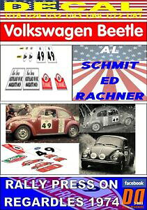 yzzr[ E͌^ԁEoCN [VOJ[ Rg[V~bgvXfJ[tHNX[Qr[gdecal volkswagen beetle by schmit press on regardless rally 1974 01