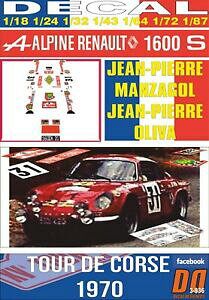 yzzr[ E͌^ԁEoCN [VOJ[ fJ[ApCm[}USc[hRXdecal alpine renault a110 jp manzagol tour de corse 1970 3rd 01