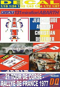 yzzr[ E͌^ԁEoCN [VOJ[ fJ[tBAbgAogAhGc[hRXdecal fiat 131 abarth jc andruet tour de corse 1977 dnf 01