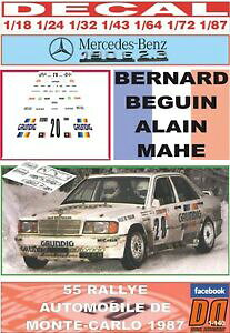 yzzr[ E͌^ԁEoCN [VOJ[ fJ[ZfXeJdecal mercedes 190 23 16v b darniche r montecarlo 1987 dnf 01