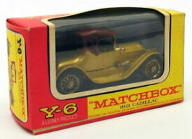 【送料無料】ホビー ・模型車・バイク レーシングカー マッチボックスモデルオブキャデラックゴールドウィンドウボックスmatchbox models of yesteryear y6 1913 cadillacgold window box