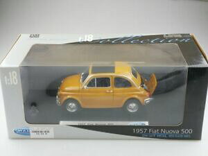 yzzr[ E͌^ԁEoCN [VOJ[ EF[tBAbgkI[oI[NCG[{bNXwelly 118 fiat nuova 500 ochre yellow 1957 with box 514290