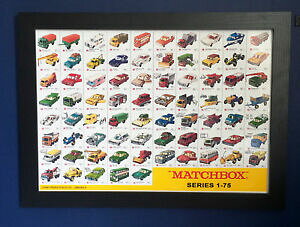 yzzr[ E͌^ԁEoCN [VOJ[ }b`{bNXV[YBe[WTCY|X^[t[TCmatchbox series 175 vintage 1969 a3 size poster frame with 75 all ienda sign