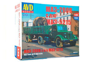 yzzr[ E͌^ԁEoCN [VOJ[ fLbgZ~g[[VAavd 7057avd 143 model kit maz200v with maz5215 semitrailer ussr russian car