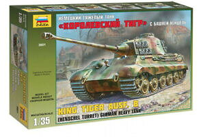 yzzr[ E͌^ԁEoCN [VOJ[ fLbghCcC^CK[wVFYzvezda z3601 135 model kit heavy german tanks tvib royal tiger with henshels