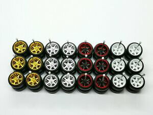 yzzr[ E͌^ԁEoCN [VOJ[ zbgzC[X|[NS^CZbg~bNXJ[V[Yhot wheels 6 spoke rubber tire 12 set mix 4 color series jdm