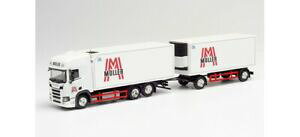 yzzr[ E͌^ԁEoCN [VOJ[ wpXJjAg[[~[herpa 312448187 scania cr 20 hd refrigerated trailer muller