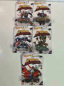 yzzr[ E͌^ԁEoCN [VOJ[ XpC_[}}qFmzbgzC[RbVZbgkG{spiderman maximo venon hot wheels 5 coche set gdg8397 nuevo