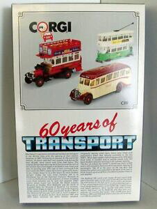 �y���������z�z�r�[ �E�͌^�ԁE�o�C�N ���[�V���O�J�[ �R�[�M�[�o�X�Z�b�gcorgi c89 60 years of transport bus set