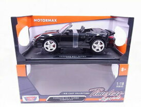 【送料無料】ホビー ・模型車・バイク レーシングカー モーターマックスポルシェターボカブリオブラックモデルカー