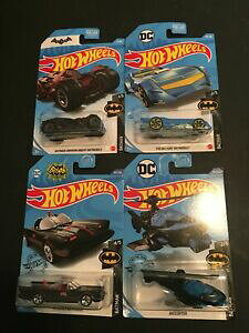 �y���������z�z�r�[ �E�͌^�ԁE�o�C�N ���[�V���O�J�[ �z�b�g�z�C�[���o�b�g�}��hot wheels **four batman vehicles** please see picture