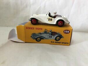 �y���������z�z�r�[ �E�͌^�ԁE�o�C�N ���[�V���O�J�[ �f�B���L�[�~�[�b�g�X�|�[�c���[�V���O�J�[���v���{�b�N�Xdinky toys mg midget sports racing car repro box