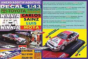 yzzr[ E͌^ԁEoCN [VOJ[ AlbNXfJ[g^ZJj[W[hannex decal 143 toyota celica gt4 c sainz r zealand 1990 winner 01