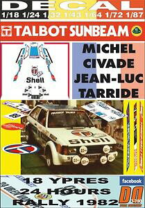 yzzr[ E͌^ԁEoCN [VOJ[ fJ[^{bgTr[[^XVofCvXdecal talbot sunbeam lotus m civade ypres r 1982 65th 01
