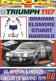 【送料無料】ホビー ・模型車・バイク レーシングカー デカールエルスモアアイルランドdecal triumph tr7 v8 g elsmore c of ireland 1979 dnf 01