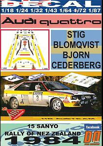 yzzr[ E͌^ԁEoCN [VOJ[ fJ[AEfBNgXeBOuNBXgj[W[hdecal audi quattro a2 stig blomqvist r zealand 1984 winner 01