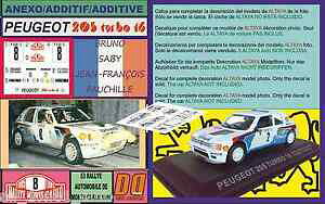 yzzr[ E͌^ԁEoCN [VOJ[ AlbNXfJ[vW[^[{Tr[eJannex decal 143 peugeot 205 turbo 16 b saby r montecarlo 1985 01