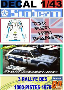 yzzr[ E͌^ԁEoCN [VOJ[ fJ[NCX[Tr[sXgdecal 143 chrysler sunbeam t pond r1000 pistes 1978 2nd 01
