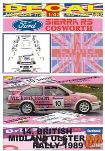 yzzr[ E͌^ԁEoCN [VOJ[ fJ[tH[hVGRX[XG@XAX^[decal ford sierra rs cosworth g evans ulster r 1989 winner 01