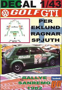 yzzr[ E͌^ԁEoCN [VOJ[ fJ[tHNX[QStGbeBK[GNhTdecal 143 volkswagen golf gti 16s oettinger r p eklund sanremo 1982 dnf 01