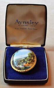 yzzr[ E͌^ԁEoCN [VOJ[ P[XGCY[{[`CiCOhoriginal case signed aynsley bone china england handpainted landscape