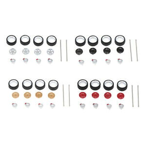 yzzr[ E͌^ԁEoCN [VOJ[ fJ[A~jEzC[S^CZbg164 model car toy replacement aluminum alloy wheels with rubber tires set
