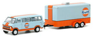 yzzr[ E͌^ԁEoCN [VOJ[ O[CgtH[hNuSKtICgreenlight ford club wagon 1972 gulf oil with enclosed car hauler 32200 b 164