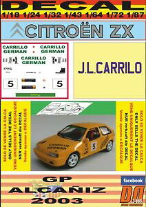 yzzr[ E͌^ԁEoCN [VOJ[ fJ[VgGJ[WAJjXdecal citroen zx jl carrillo gp alcaniz 2003 01