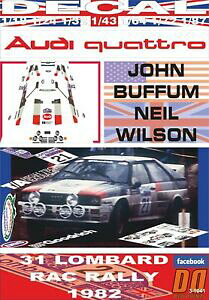 yzzr[ E͌^ԁEoCN [VOJ[ fJ[AEfBNgotbNdecal audi quattro j buffum rac r 1982 12nd 01