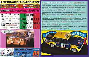 yzzr[ E͌^ԁEoCN [VOJ[ fJ[tBAbgAogo`Fannex decal 143 fiat 131 abarth f bachelli rac 1977 01