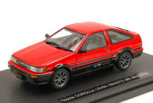 yzzr[ E͌^ԁEoCN [VOJ[ g^J[rNftoyota corolla levin 1600 gtv spider 1983 red 143 ebbro model 45185