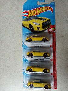 �y���������z�z�r�[ �E�͌^�ԁE�o�C�N ���[�V���O�J�[ �z�b�g�z�C�[���X�J�C���C���C�G���[���b�ghot wheels �e17 nissan skyline gtr [r35] yellow then amp; now 210 lot of 4