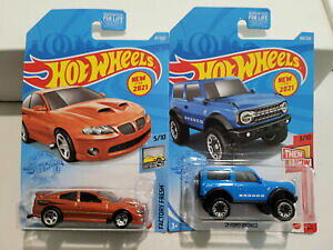 yzzr[ E͌^ԁEoCN [VOJ[ zbgzC[|eBAbNuRbghot wheels 2021 2006 e06 pontiac gto amp; 21 ford bronco lot of 2