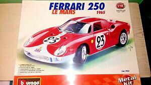 �y���������z�z�r�[ �E�͌^�ԁE�o�C�N ���[�V���O�J�[ �t�F���[�����}�����^���L�b�gferrari 250 le mans 1965 118 bburago metal kit