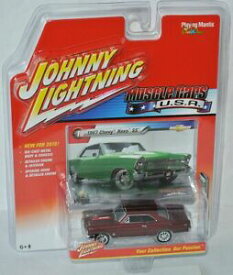 【送料無料】ホビー ・模型車・バイク レーシングカー マッスルカーズシェビーノヴァジョニーライトニングmuscle cars usa 1967 chevy nova ssred 164 johnny lightning