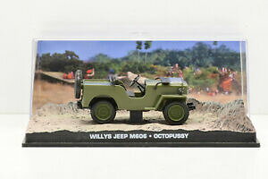 �y���������z�z�r�[ �E�͌^�ԁE�o�C�N ���[�V���O�J�[ �E�B���X�W�[�v�I�N�g�v�b�V�[�W�F�[���Y�{���h�t�@�u���{�b�N�Xwillys jeep m606 octopussy james bond 007 fabbri 143 in box