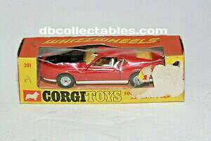 �y���������z�z�r�[ �E�͌^�ԁE�o�C�N ���[�V���O�J�[ �R�[�M�[�t�H�[�h�}�X�^���O�}�b�n�W�F�[���Y�{���h�I���W�i���{�b�N�Xcorgi 391 ford mustang mach 1, james bond, vnm in original box