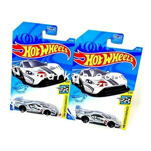 �y���������z�z�r�[ �E�͌^�ԁE�o�C�N ���[�V���O�J�[ �z�b�g�z�C�[���t�H�[�h���[�X�Z�b�g�V���o�[�X�s�[�h�O���t�B�b�N�X�{��hot wheels 2016 ford gt race set of 2 silver hw speed graphics borla