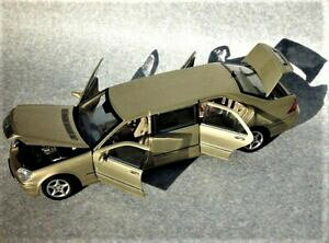 yzzr[ E͌^ԁEoCN [VOJ[ xcWNXCgS[heB[obsolete 118 benz limousine class light gold tea about total length 33cm