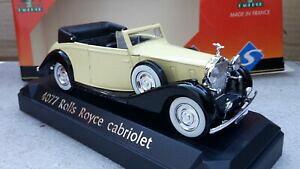 【送料無料】ホビー ・模型車・バイク レーシングカー フランスロールロイスカブリオレボックスsolido made in france ref 4077 rolls royce cabriolet yellow in box