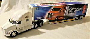 �y���������z�z�r�[ �E�͌^�ԁE�o�C�N ���[�V���O�J�[ kinsmart 168 scale model kenworth t700 with container white bbkt 1302dw
